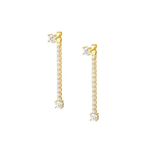 Nomination Yellow Gold Plated Cubic Zirconia Chic&Charm Drop Earrings