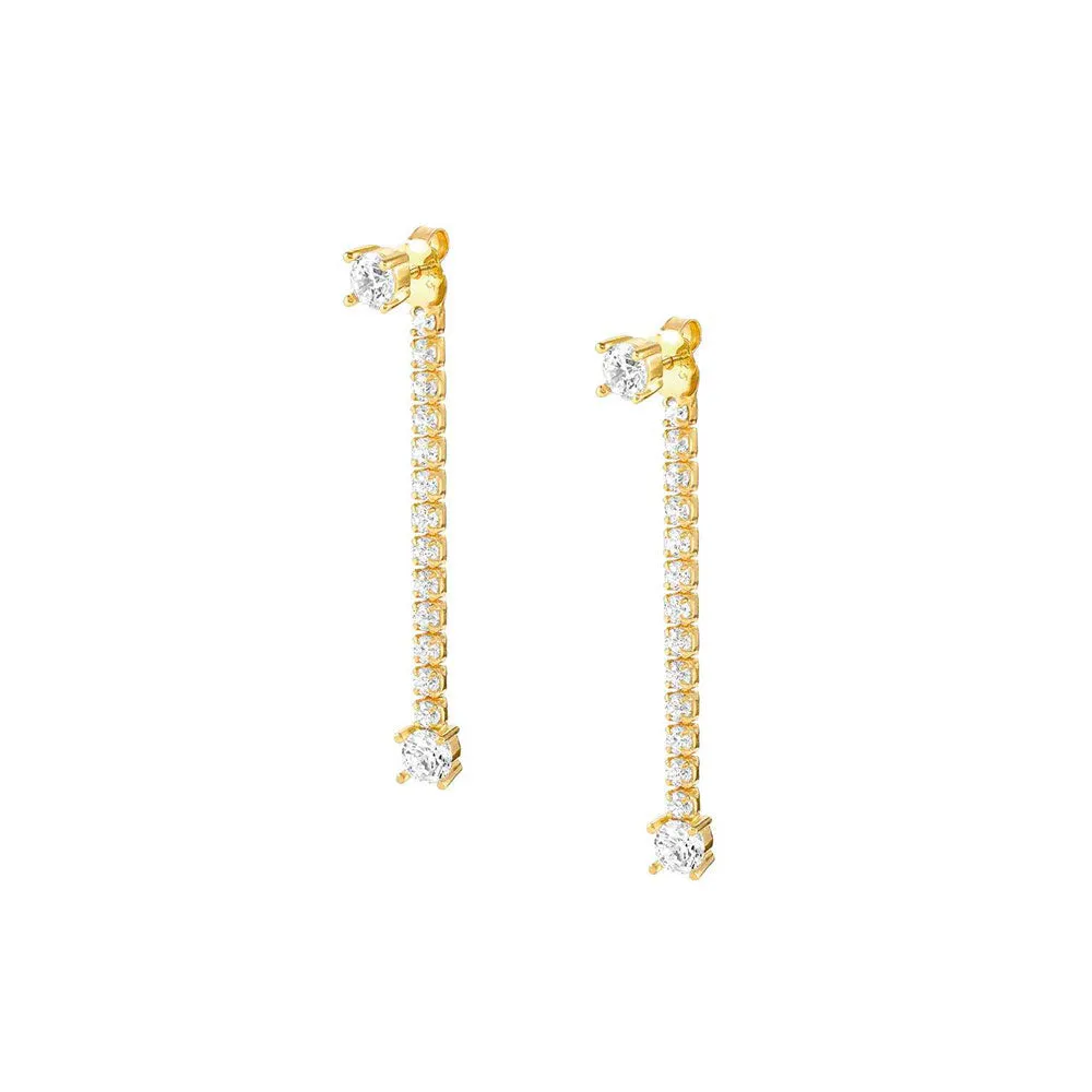 Nomination Yellow Gold Plated Cubic Zirconia Chic&Charm Drop Earrings