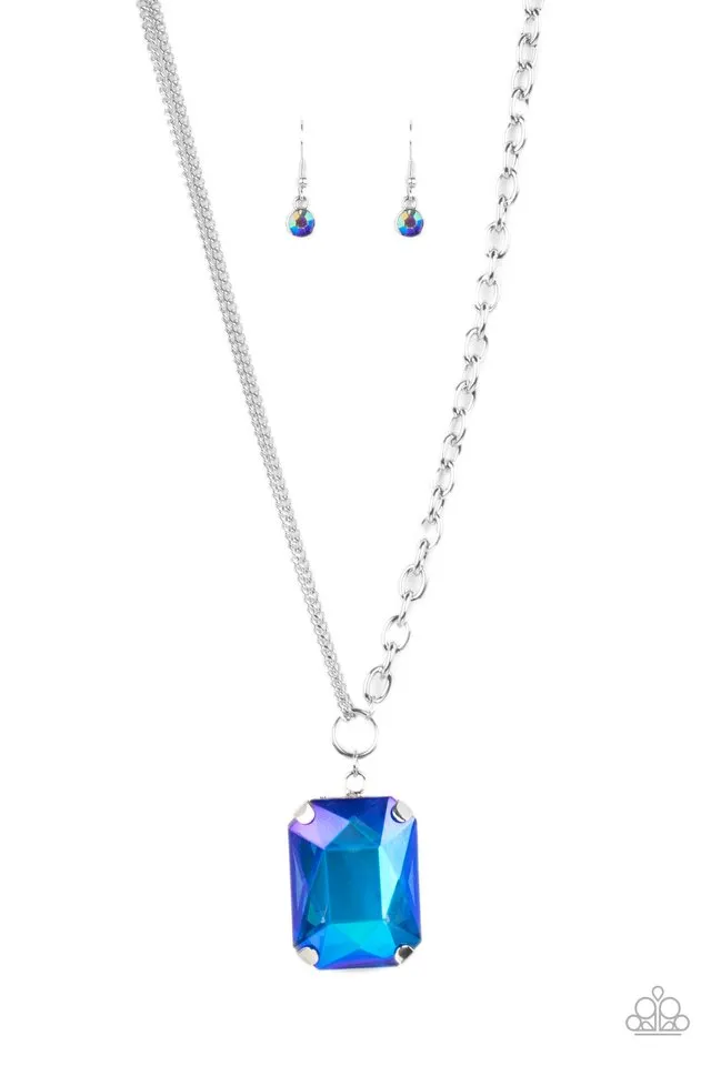 Paparazzi Necklace ~ Instant Intimidation - Blue