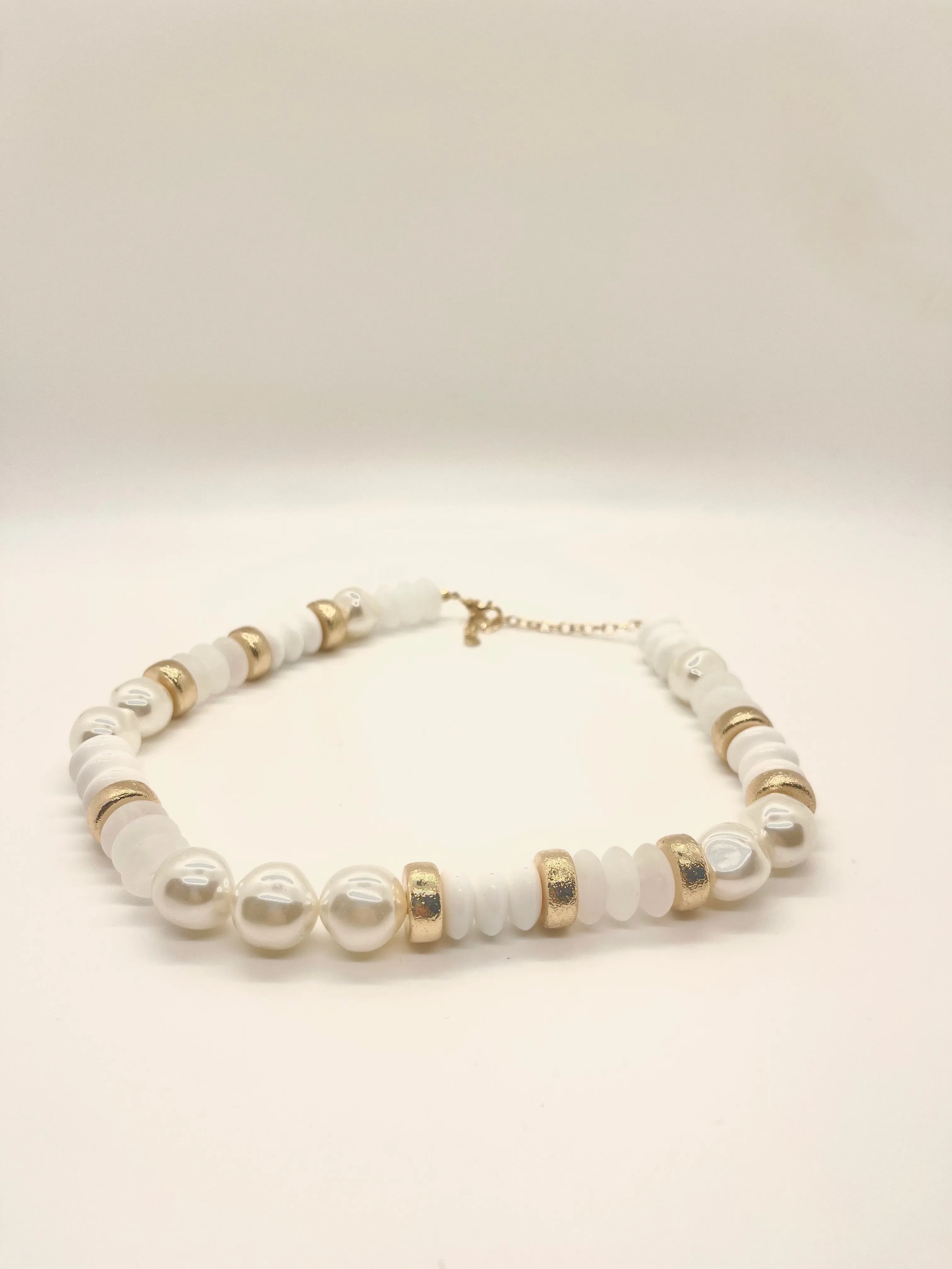 Pearl and Beaded Statement Necklace