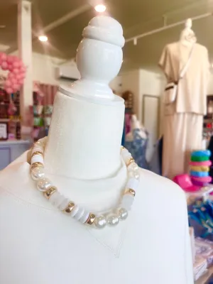 Pearl and Beaded Statement Necklace
