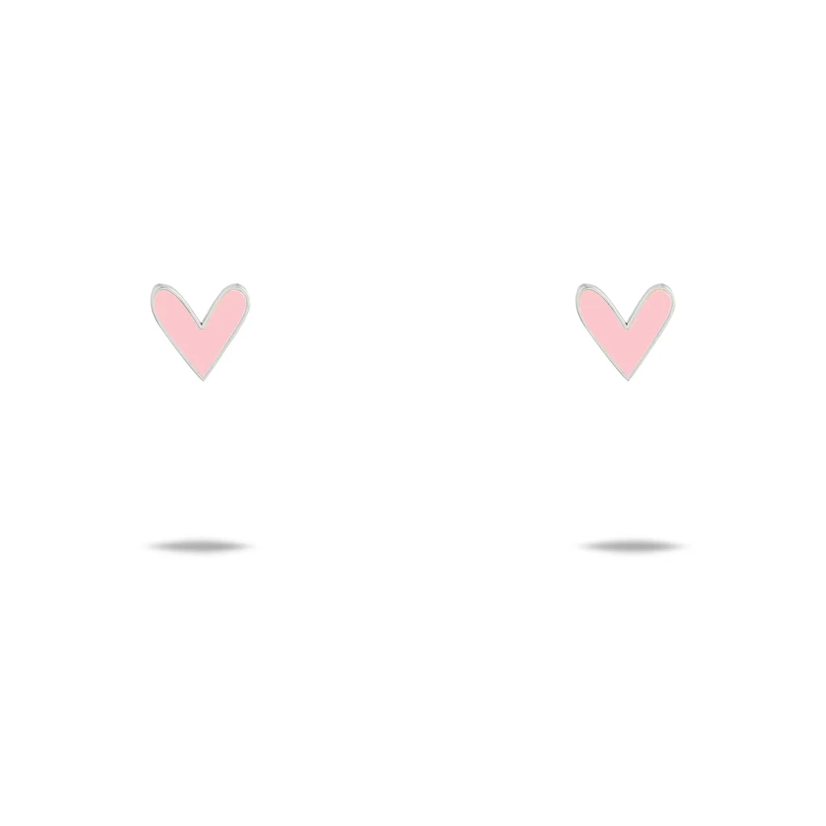 Pink Heart Stud Earring