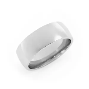 Platinum High Polish Heavy Domed 7mm Wedding Band