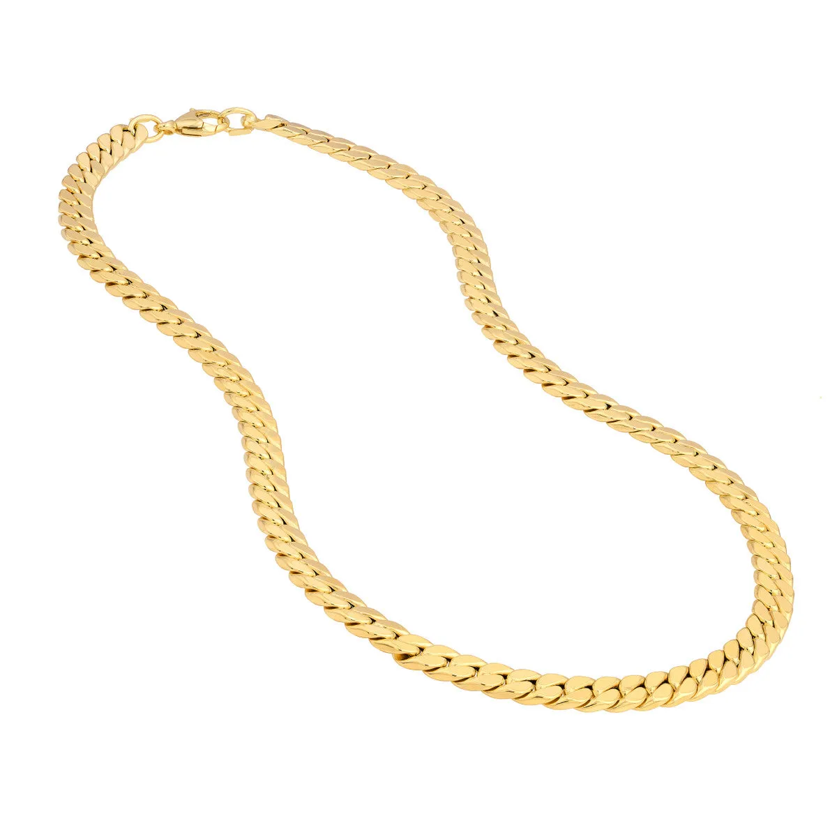Polished Flat Curb Chain