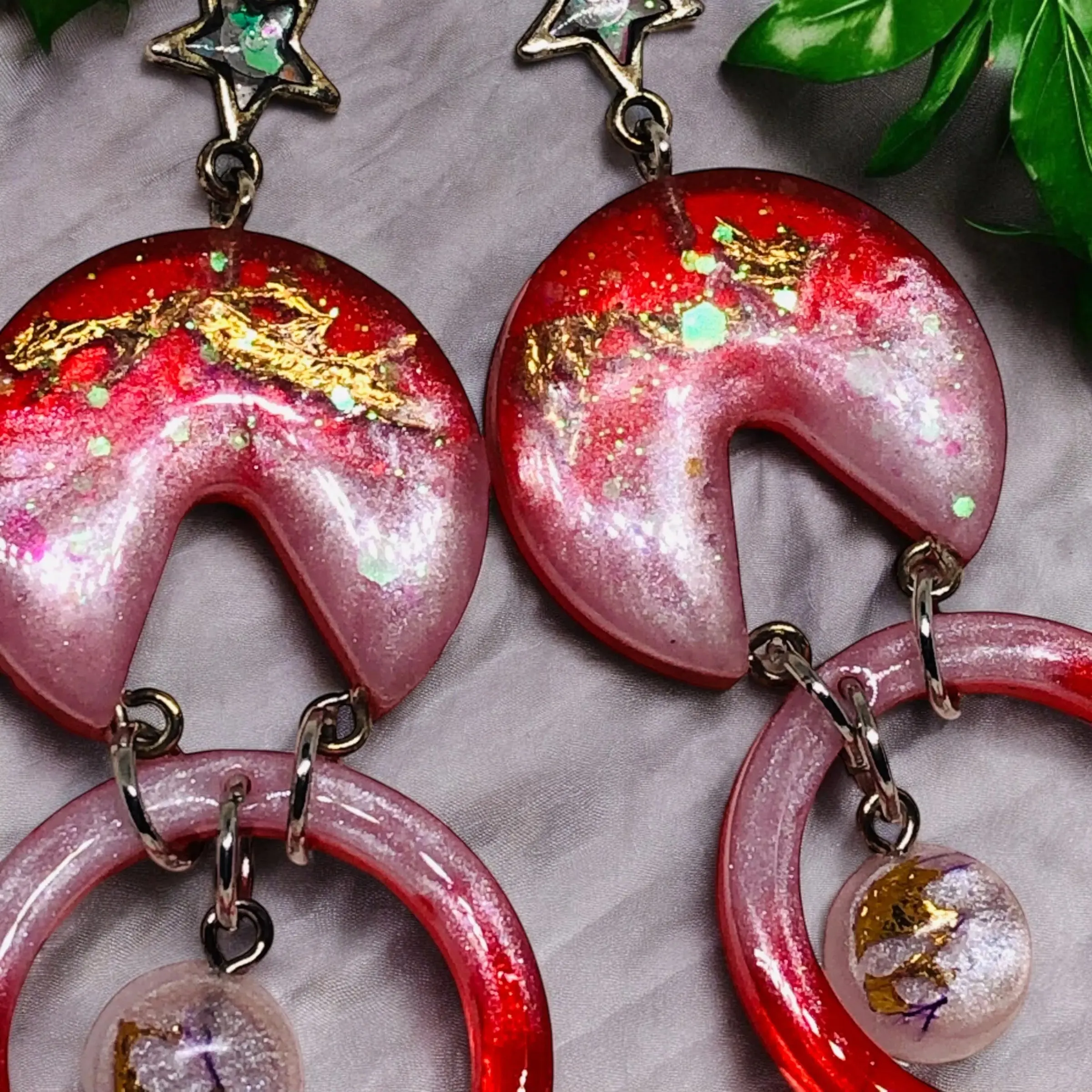 Ruby Glow Earrings