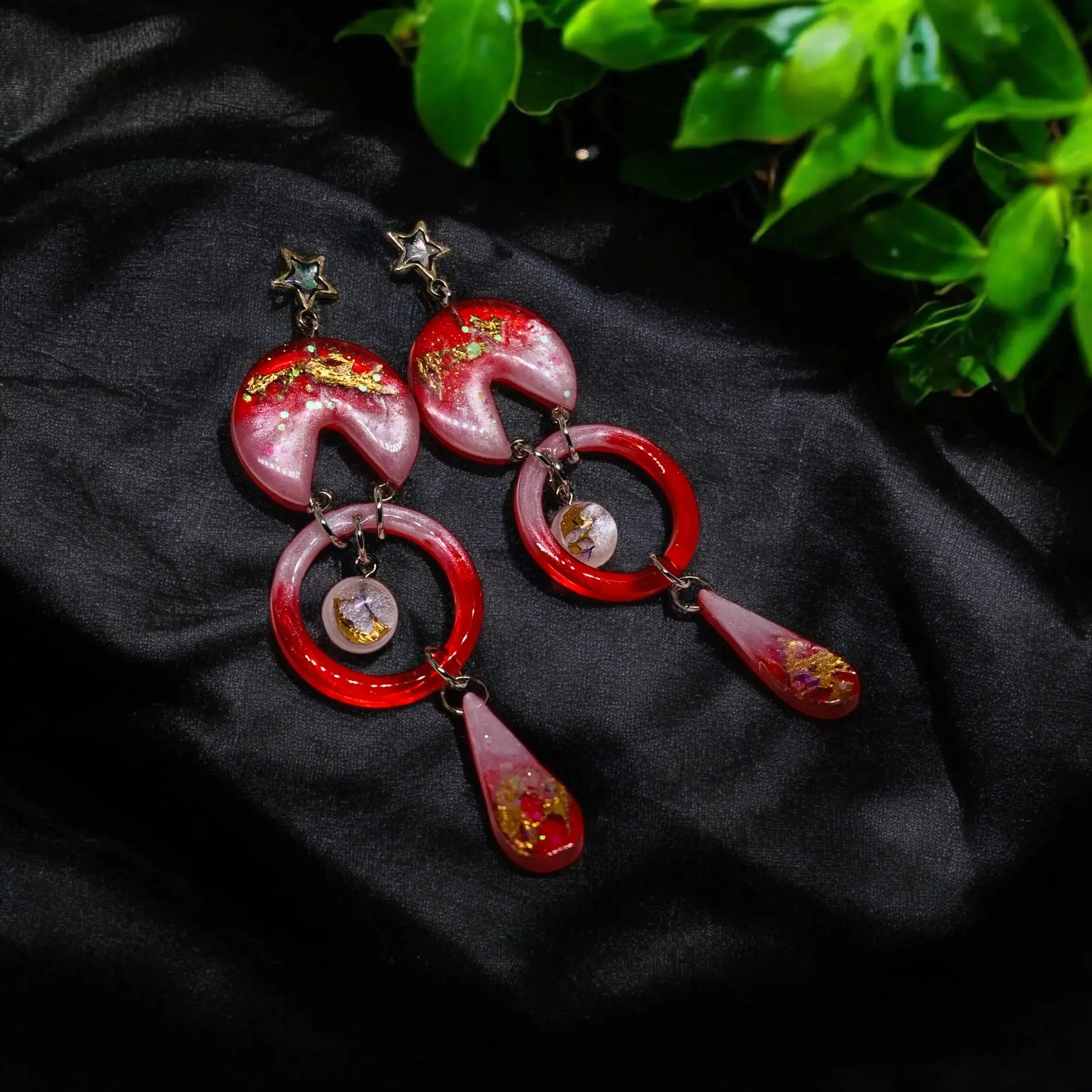 Ruby Glow Earrings