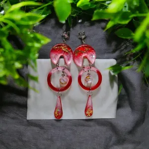 Ruby Glow Earrings