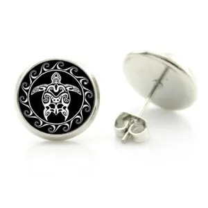 Save Sea Turtle Jewelry | Tribal Sea Turtle Earrings