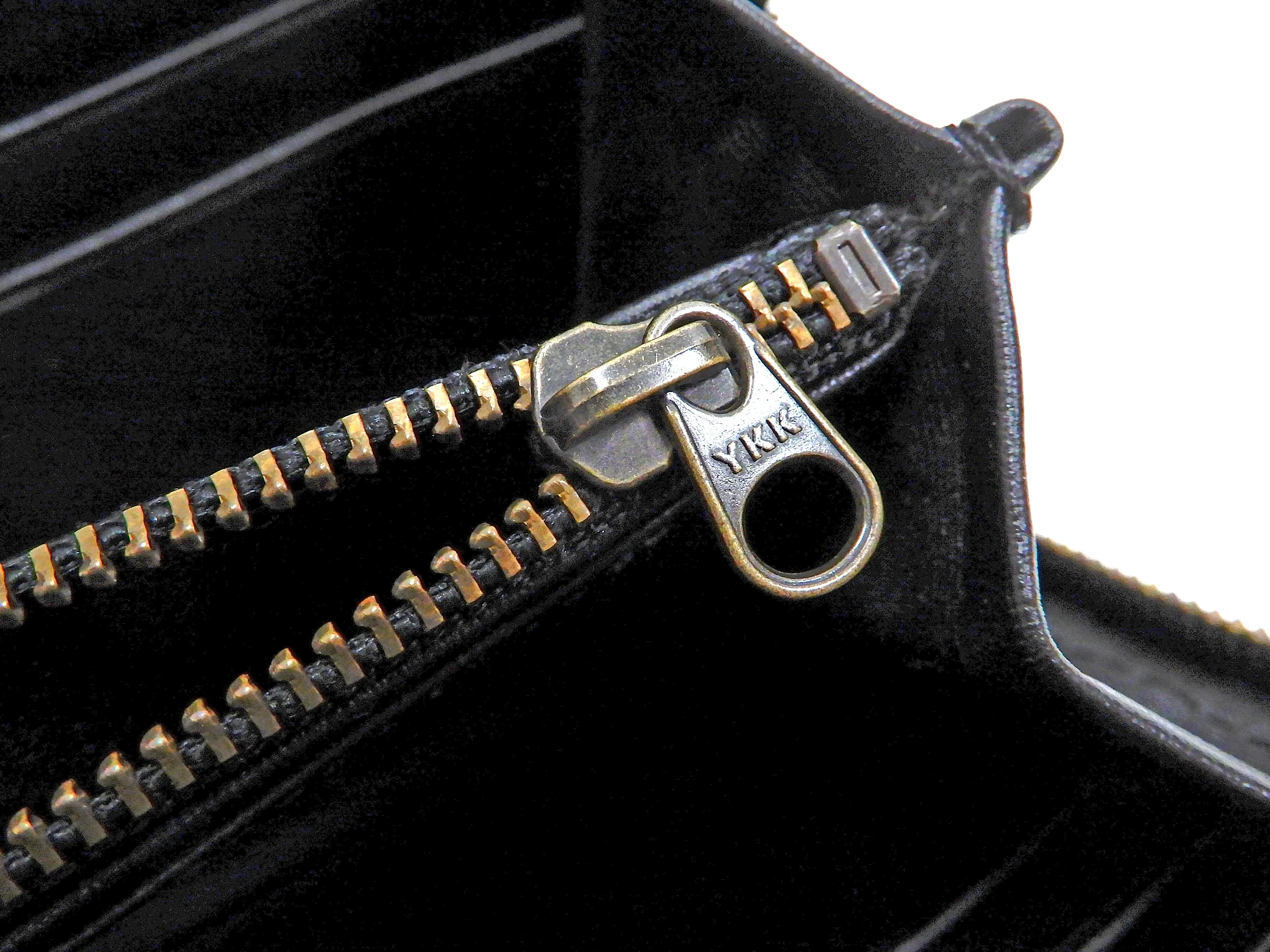 Script Hanatabi Gakudan Men's Casual Embroidered Leather Long Wallet SLWL-501 Black