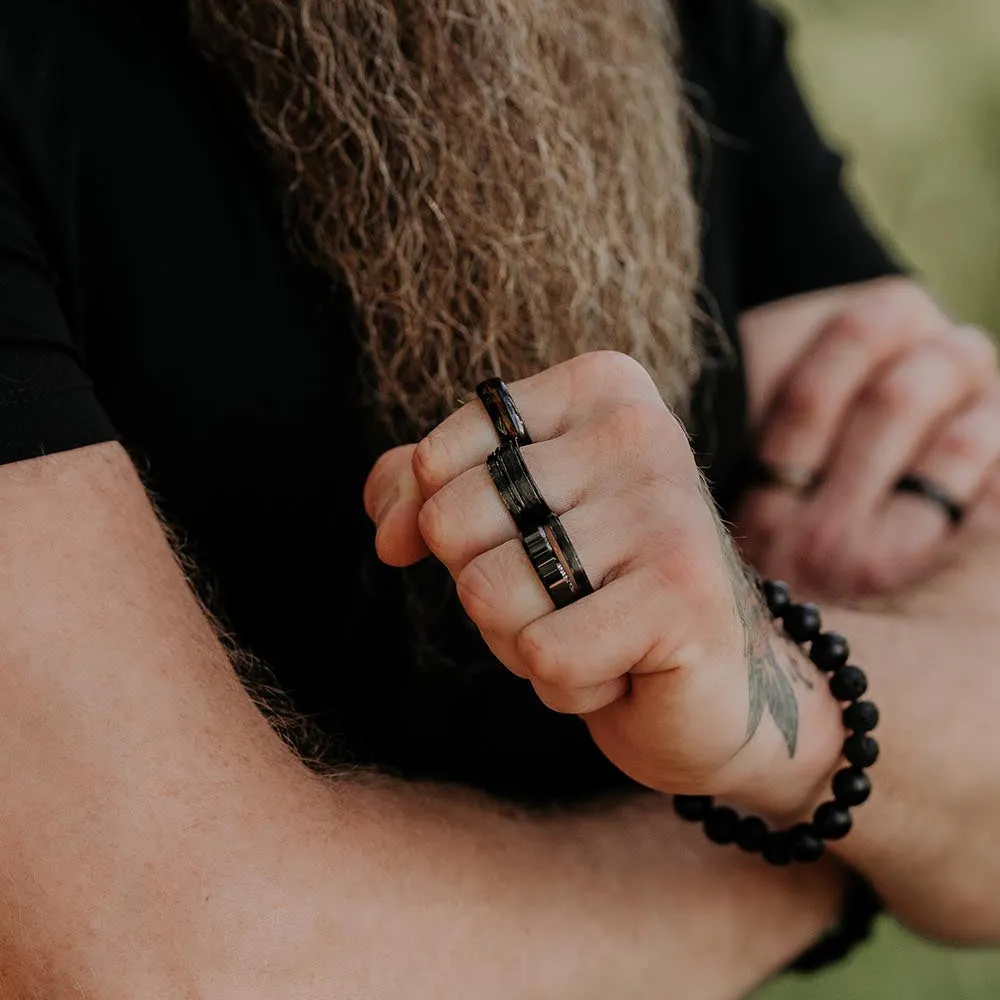 Ser Ring in Black Ceramic