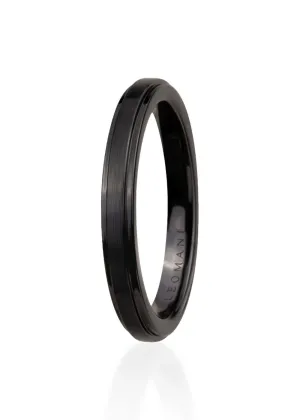 Ser Ring in Black Ceramic