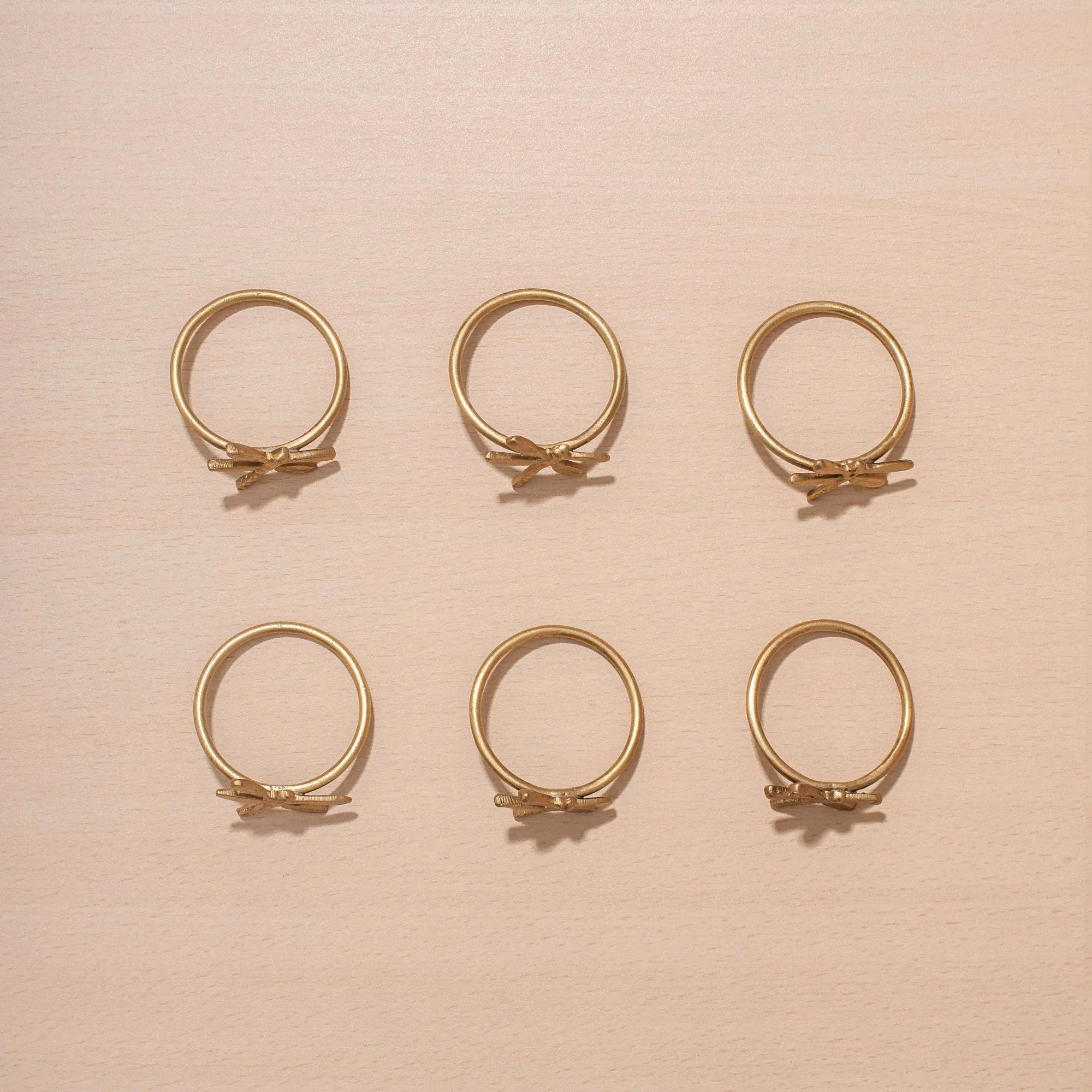 Set of 6 Vayu Napkin Rings