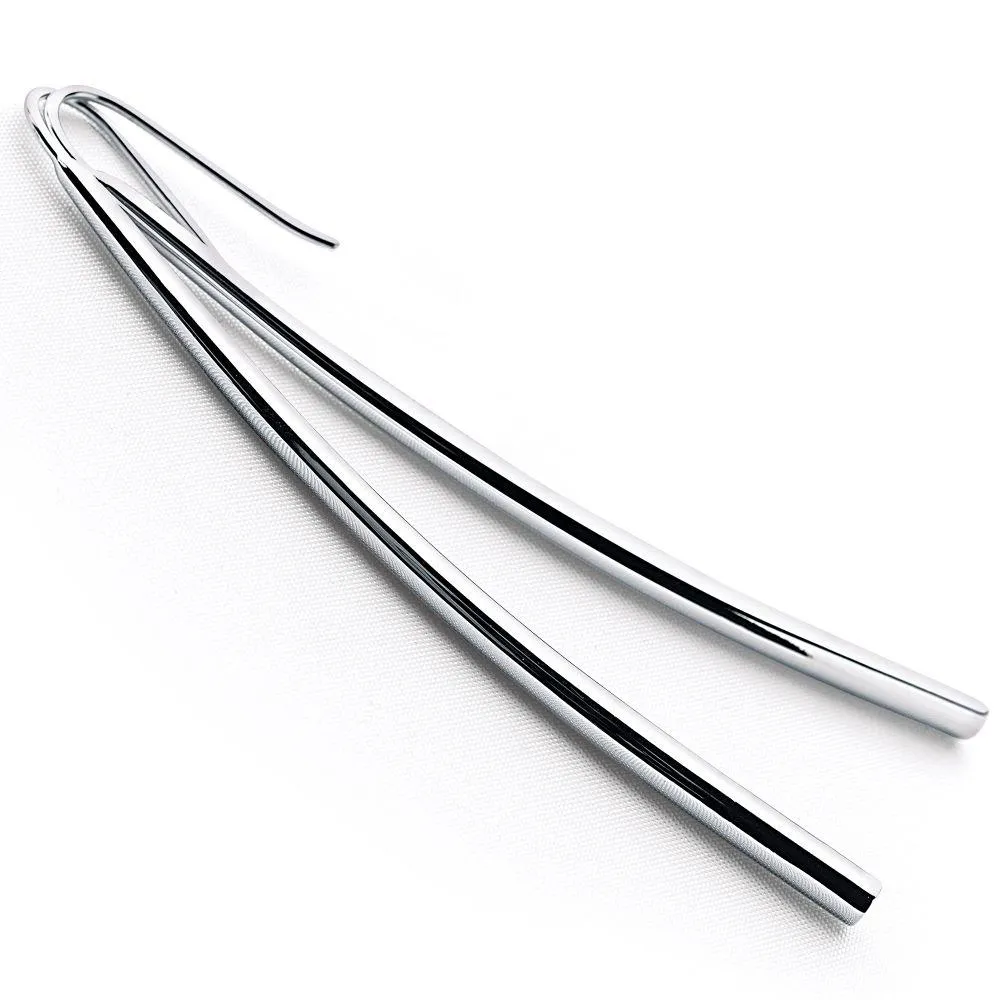 Sheer Chic Silver Earrings (E5211)
