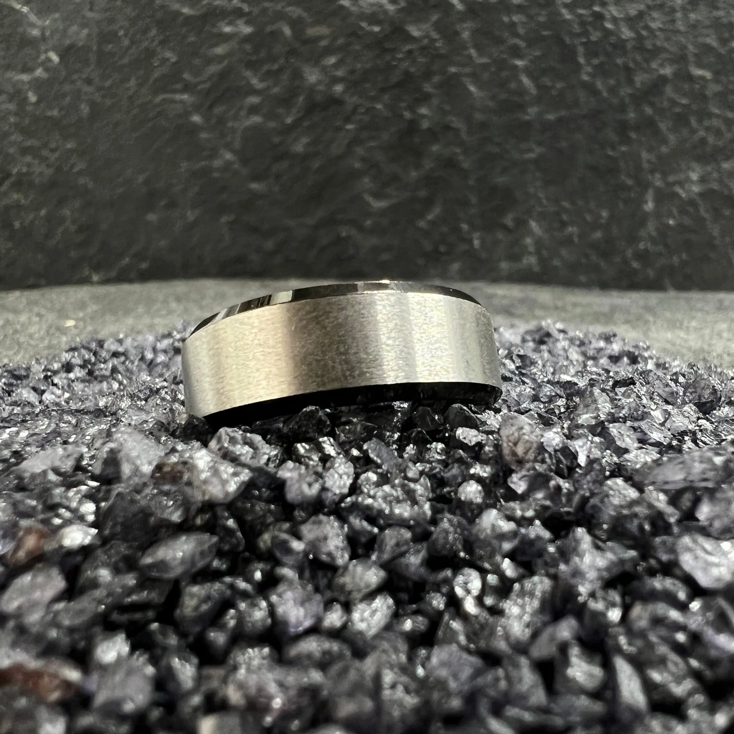 Silver matt Stainless Steel ring