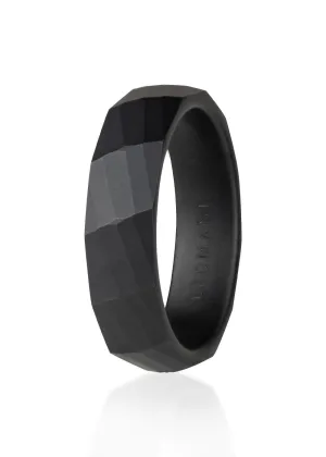 Sir Ring in Black Ceramic