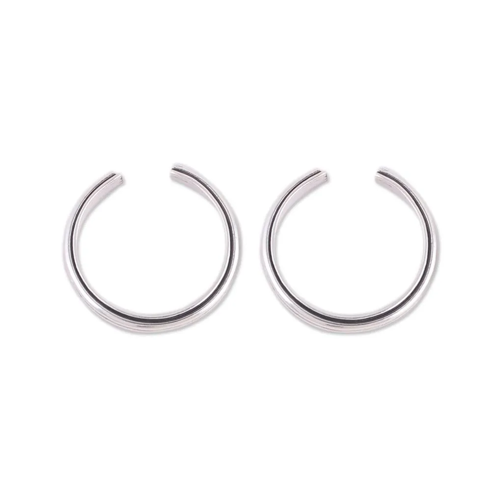 Sleek Lines Sleek Band Style Toe Rings in Sterling Silver (Pair)