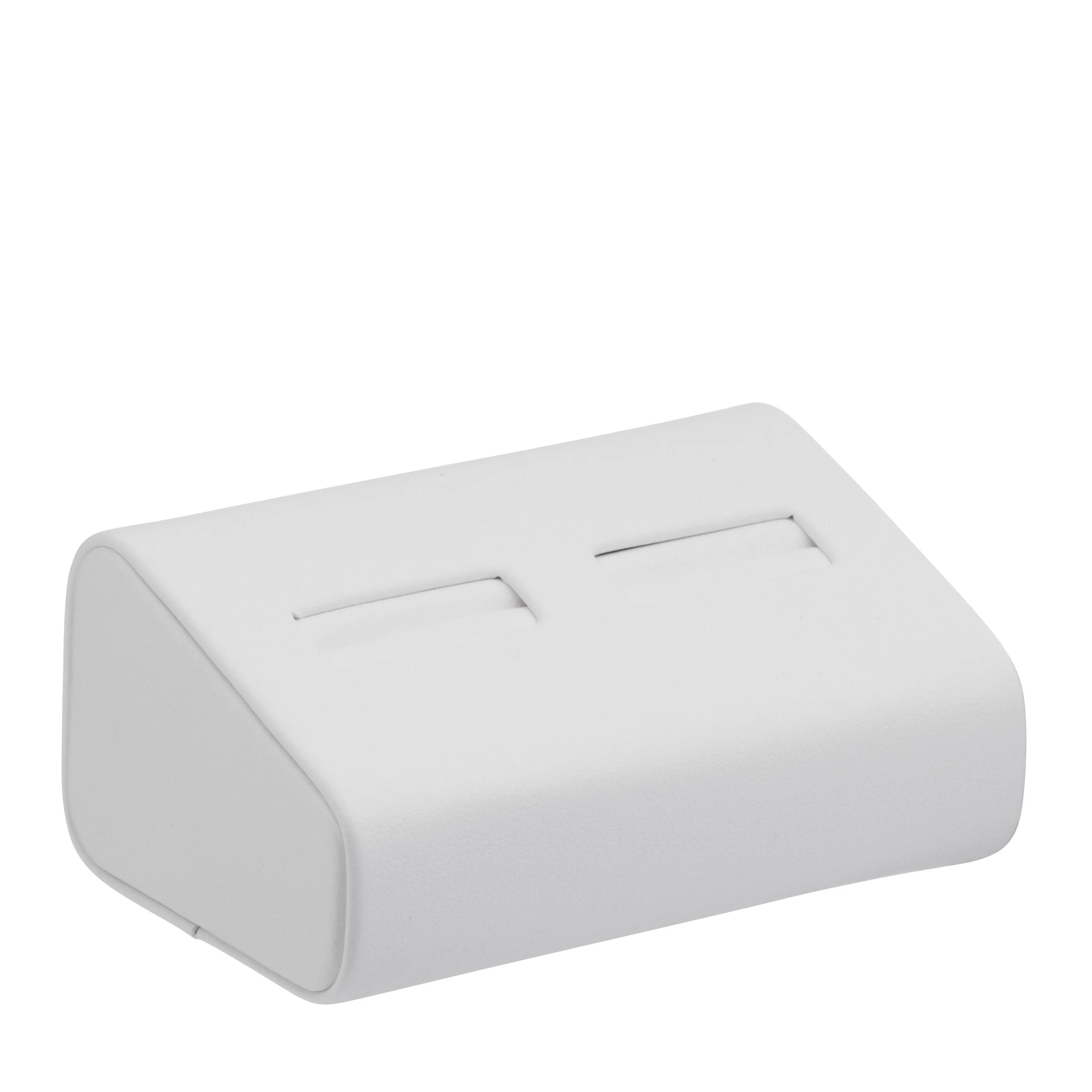 Small Rectangle Double Ring Stand, Allure Leatherette Display Collection