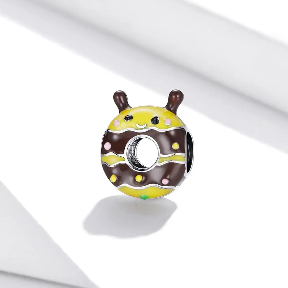 Solid 925 Sterling Silver Buzz Bee Pandora Inspired Charm