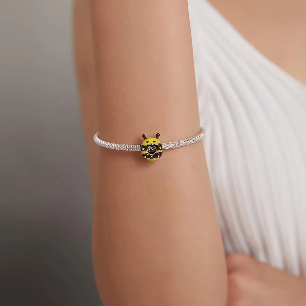 Solid 925 Sterling Silver Buzz Bee Pandora Inspired Charm