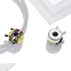 Solid 925 Sterling Silver Buzz Bee Pandora Inspired Charm
