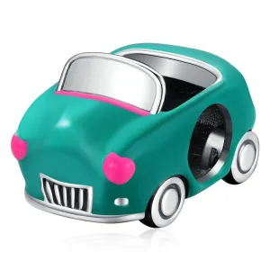Solid 925 Sterling Silver Vintage Car Pandora Inspired Bead Charm