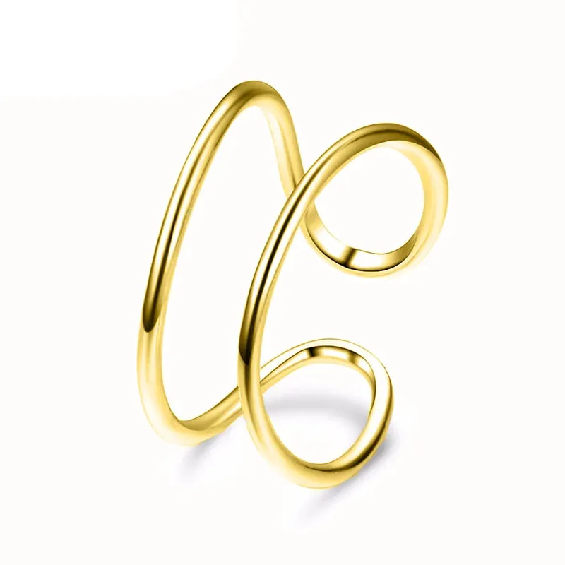 Stainless Steel Stackable Round Jewellery Rings for Women