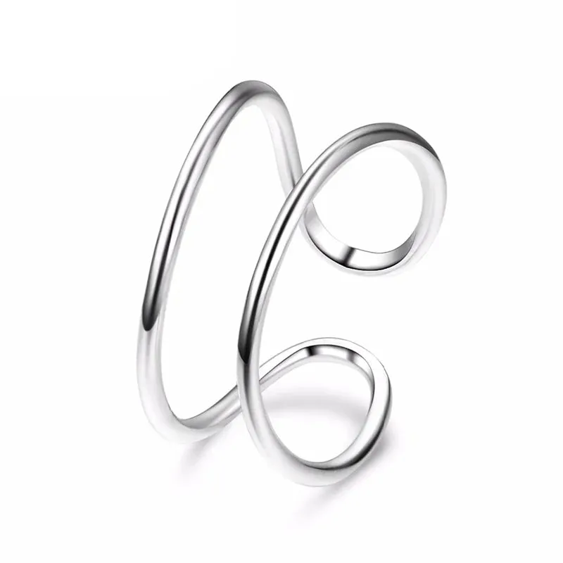 Stainless Steel Stackable Round Jewellery Rings for Women