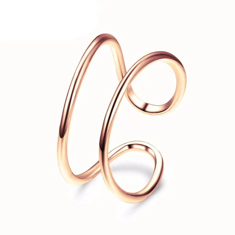 Stainless Steel Stackable Round Jewellery Rings for Women