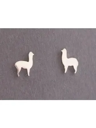 Sterling Silver Alpaca Earrings