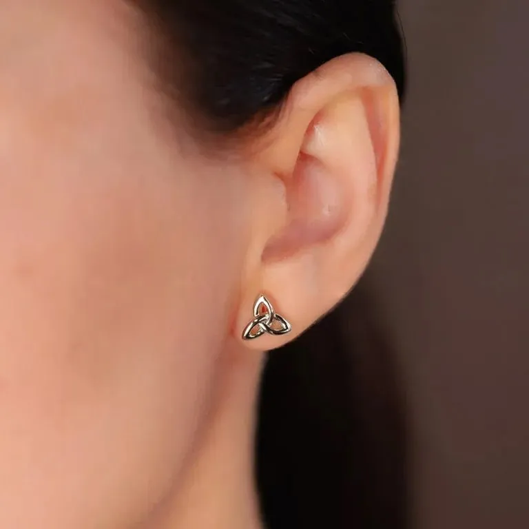 Sterling Silver Celtic Trinity Knot Stud Earrings SE2201