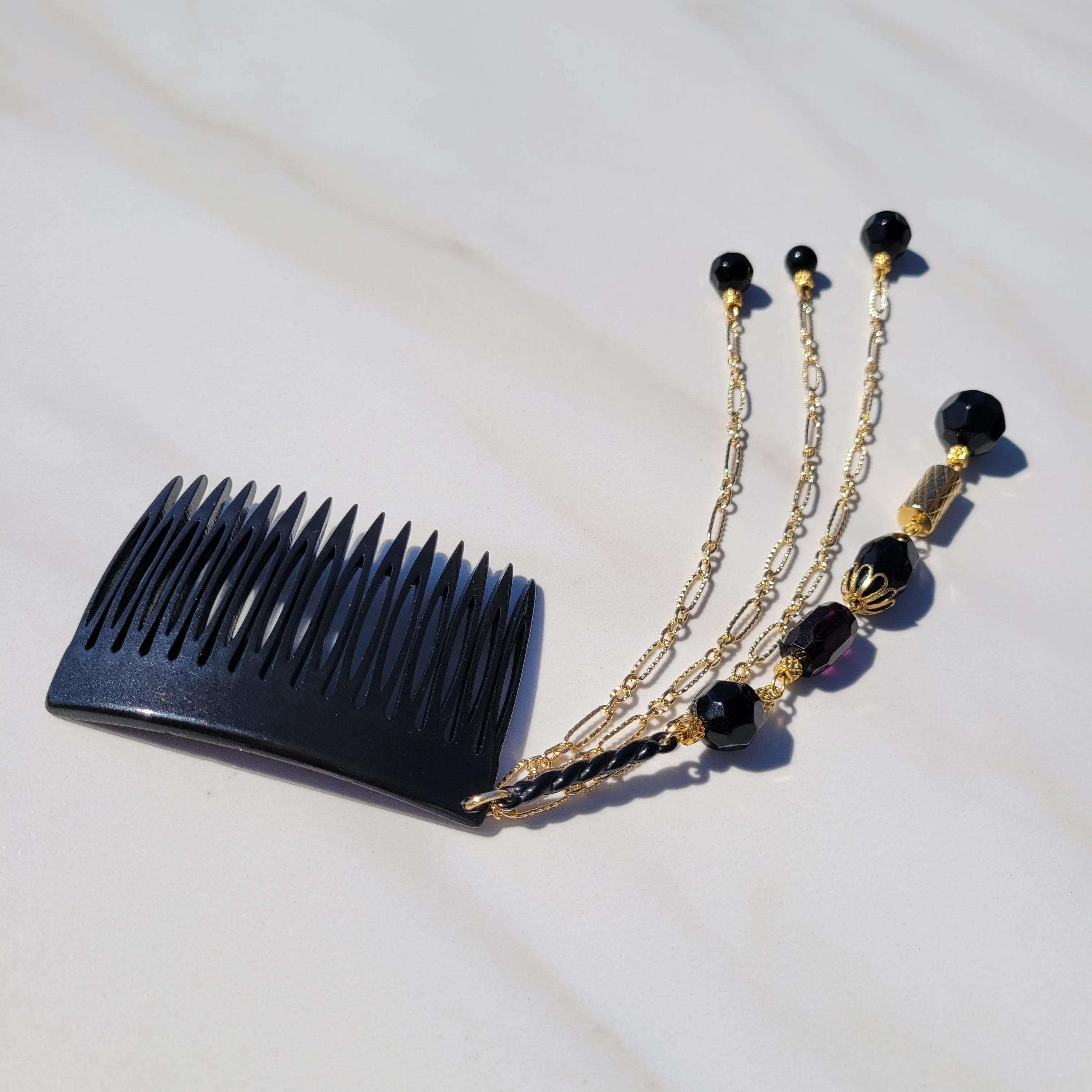 Sylvie Gabrielli French Vintage Starry Nights Hair Comb for Women