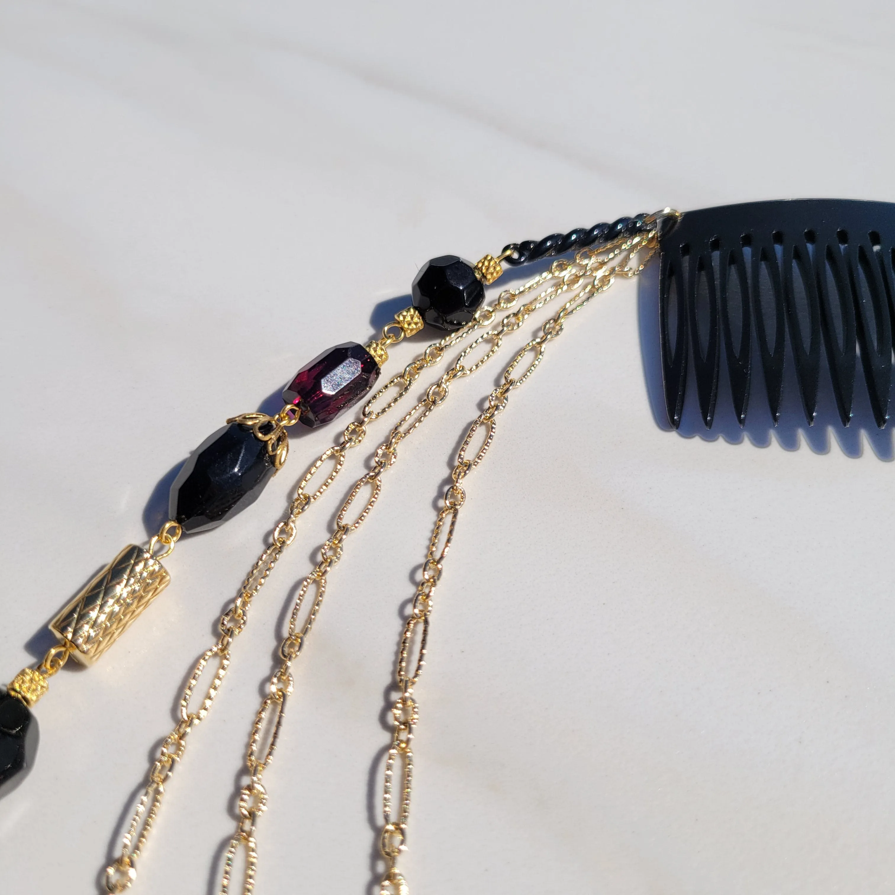 Sylvie Gabrielli French Vintage Starry Nights Hair Comb for Women