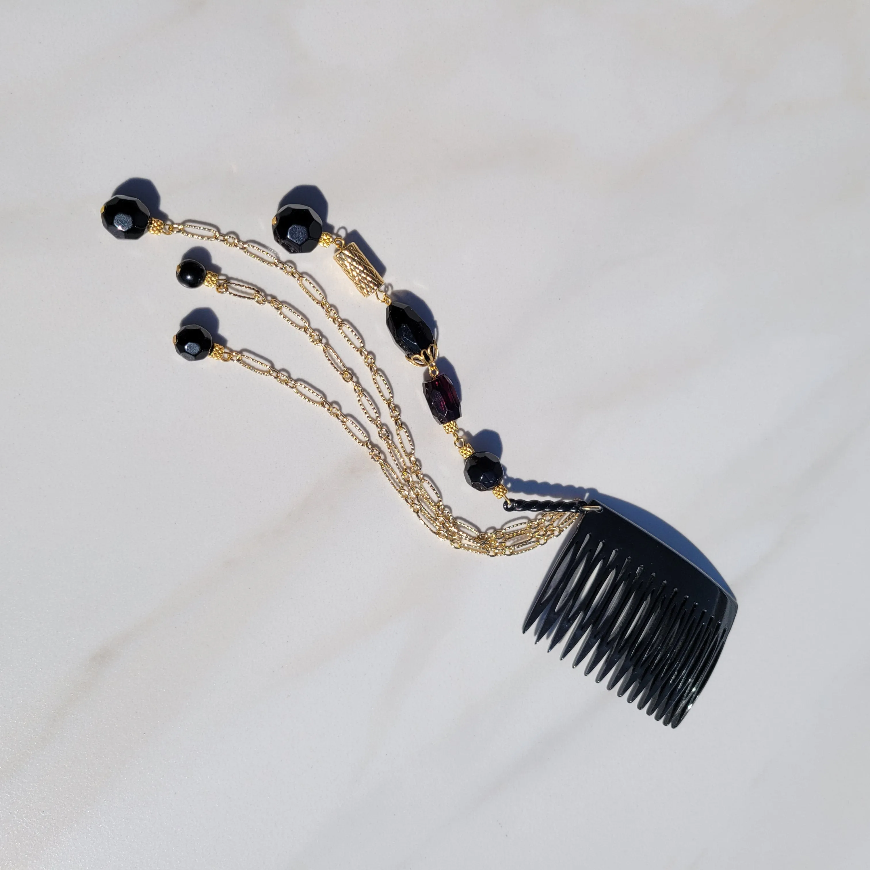 Sylvie Gabrielli French Vintage Starry Nights Hair Comb for Women