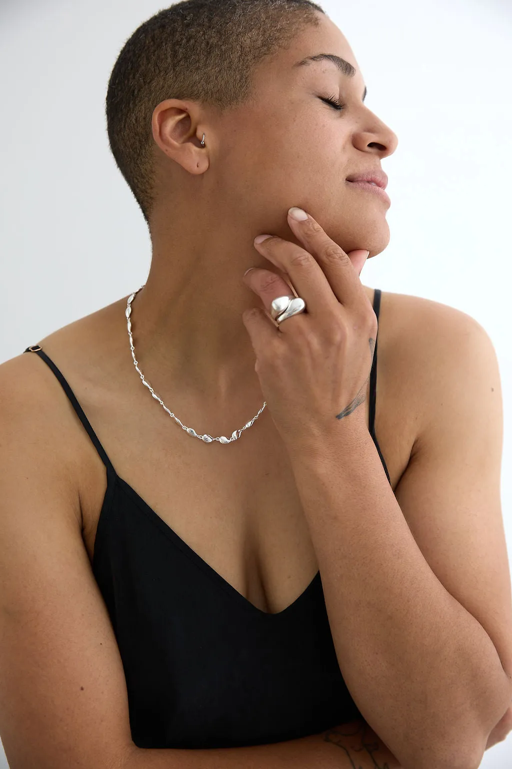 Tear Drop stacked rings