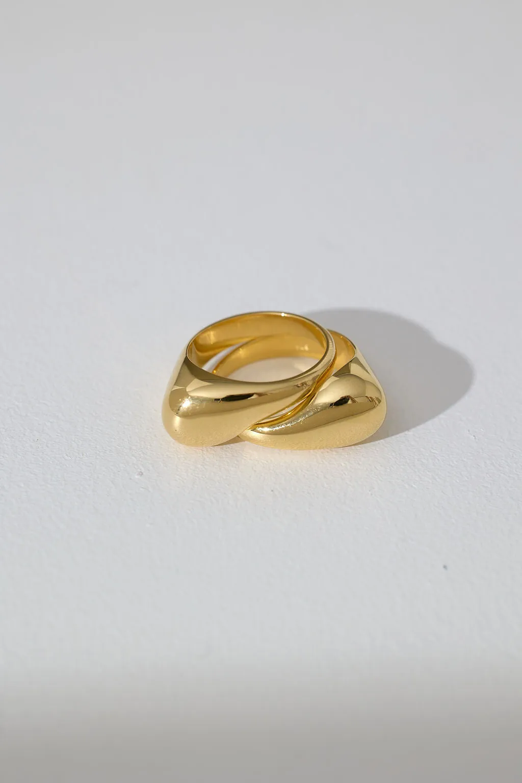 Tear Drop stacked rings