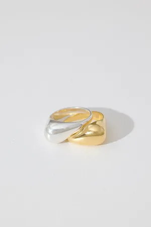 Tear Drop stacked rings