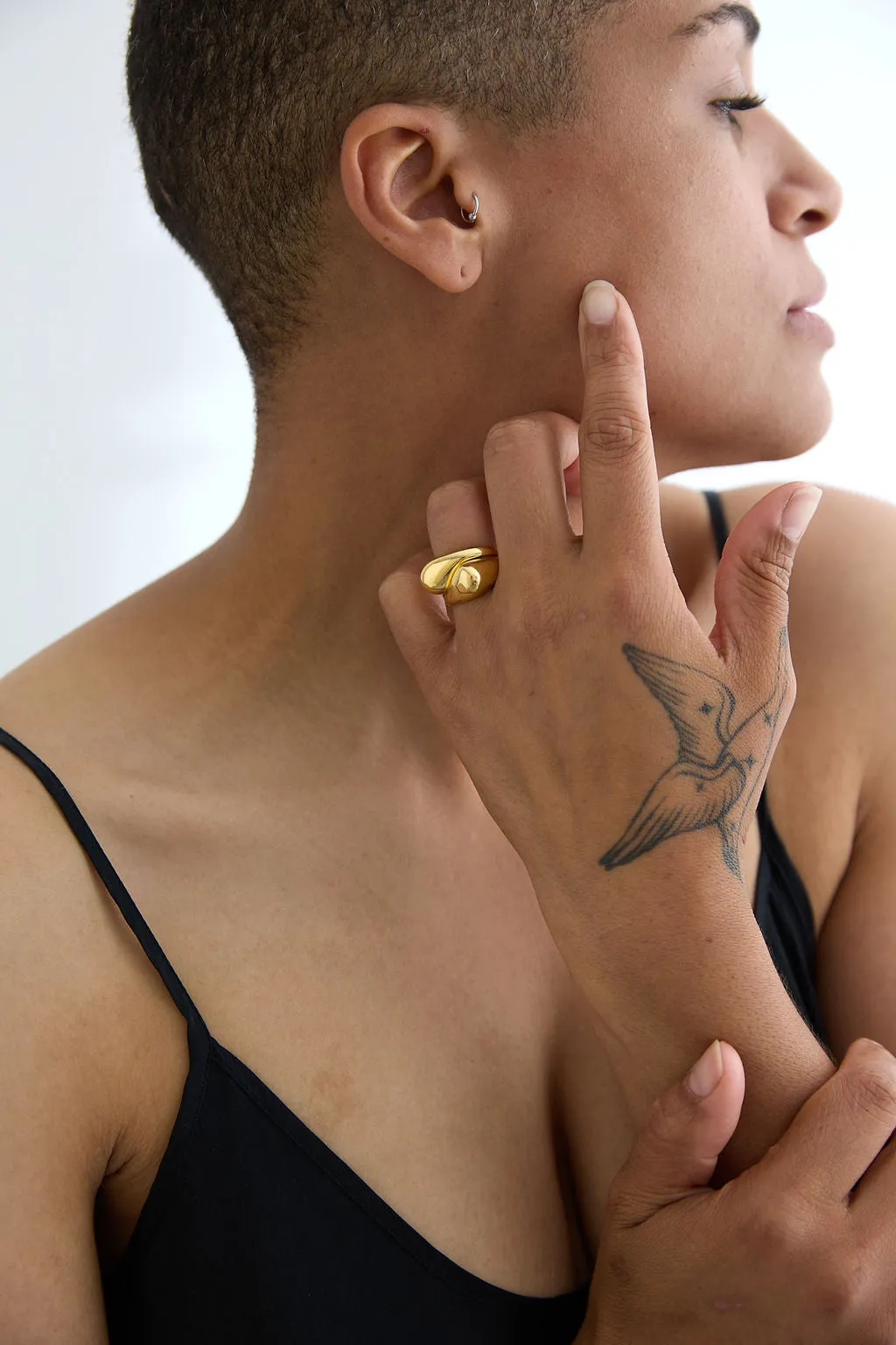 Tear Drop stacked rings