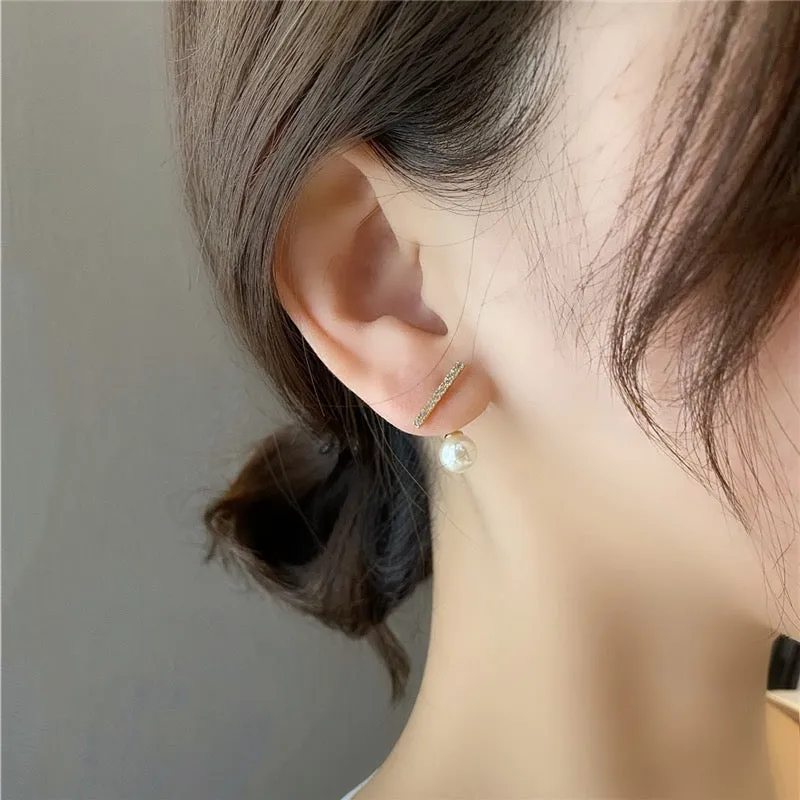 Tiny Pearl Earrings