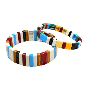 Toasted Marshmallow Tile Bracelets