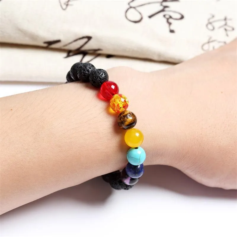 Trendy Natural Stone Love Purple Bead Bracelet