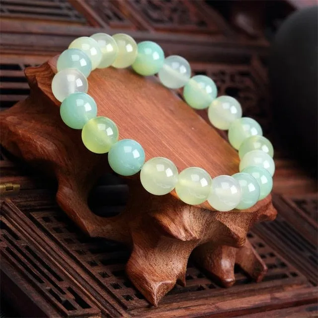 Trendy Natural Stone Love Purple Bead Bracelet
