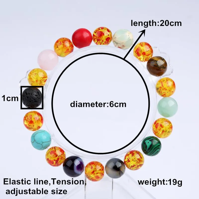 Trendy Natural Stone Love Purple Bead Bracelet