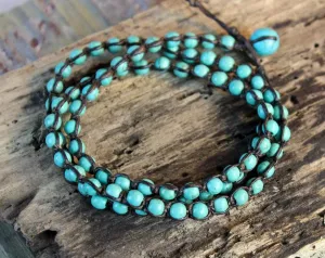 Trendy Turquoise Wrap Bracelet
