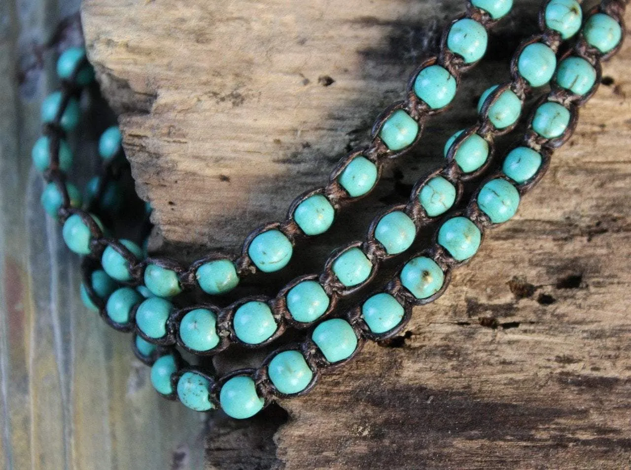 Trendy Turquoise Wrap Bracelet