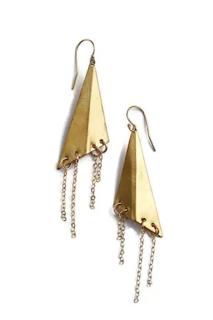 Triangle Chain Earrings