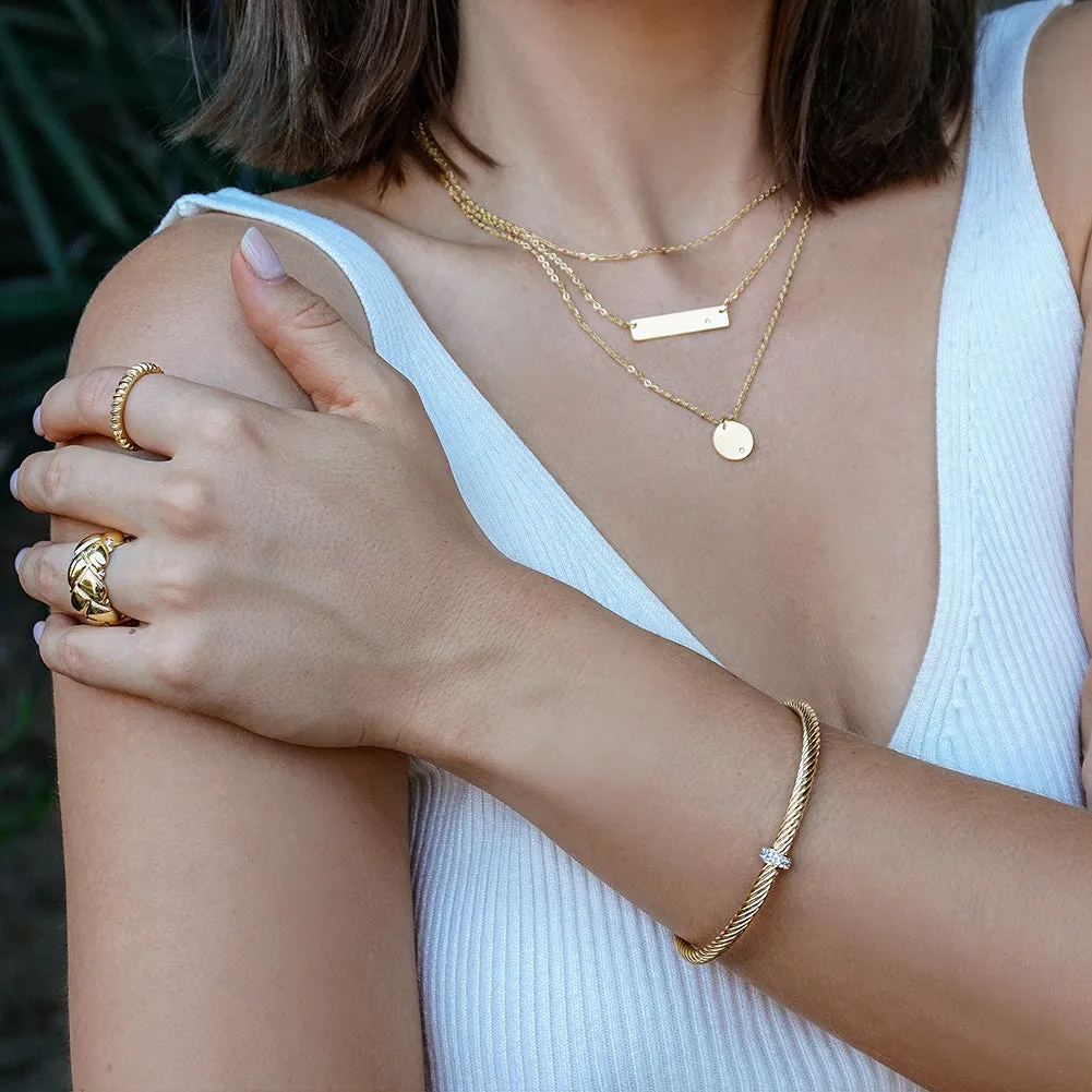 Triple Layer Pendant Necklace