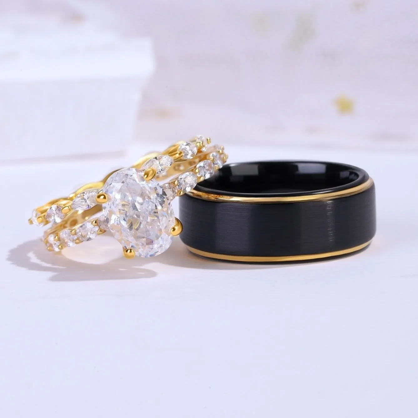 Tungsten Black Wedding Band for Men