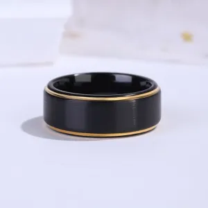 Tungsten Black Wedding Band for Men