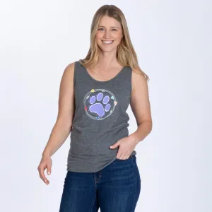 Watercolor Paw Tank Top