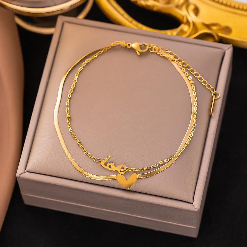 Wholesale Fashion Simple Versatile Titanium Steel Bracelet